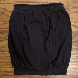 ANTHROPOLOGIE black ribbed tube top